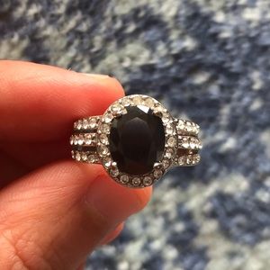 Black Stone Ring - 7